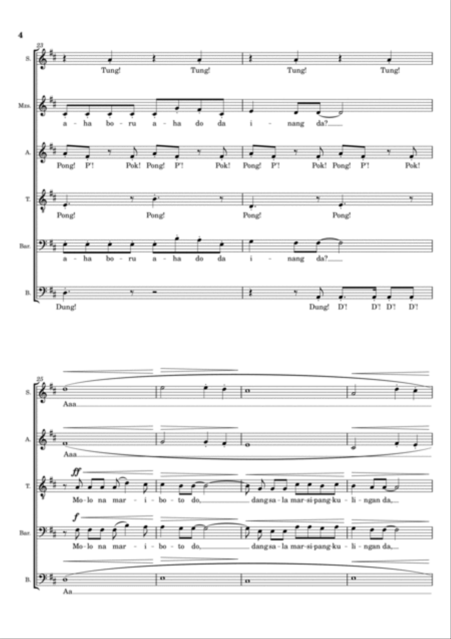 Da Natinitip Sanggar 4-Part scores gallery preview page 5