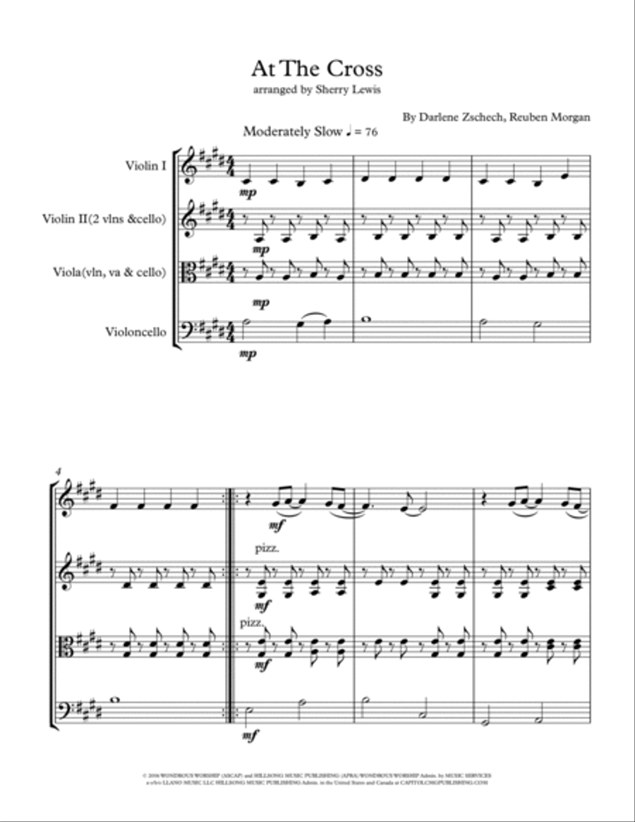 At The Cross String Trio scores gallery preview page 4