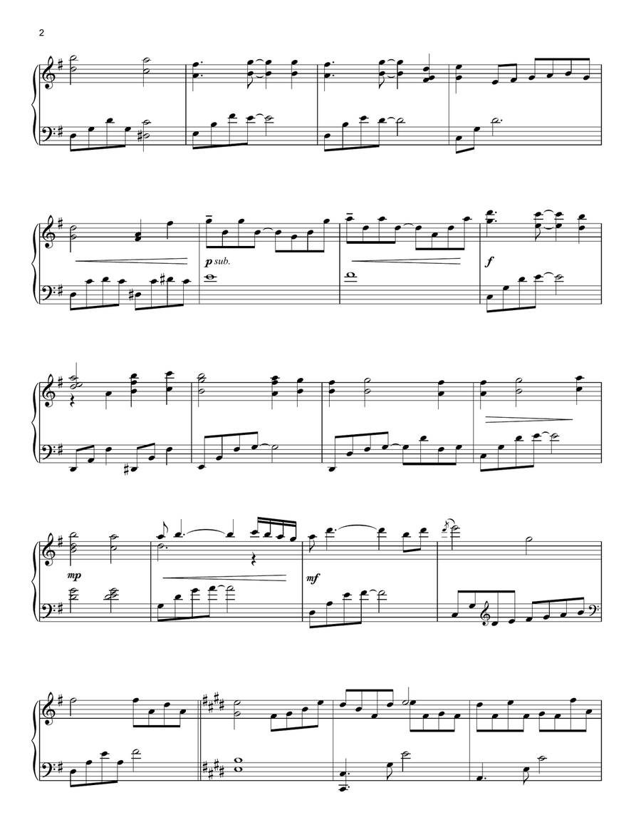 My Heart Will Go On (Love Theme From 'Titanic') (arr. Marianne Kim) Piano Solo scores gallery preview page 2