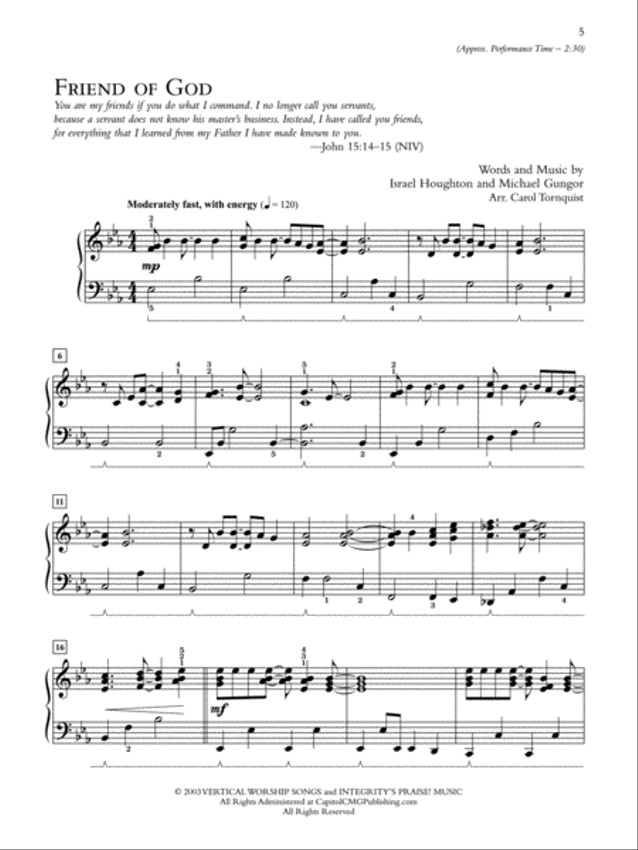 Praise Suite -- Fellowship with God Piano Solo scores gallery preview page 3