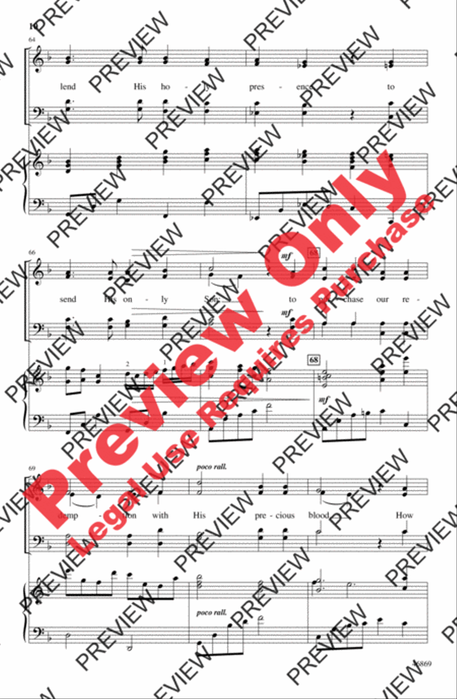 How Great the Love of Jesus 4-Part scores gallery preview page 10