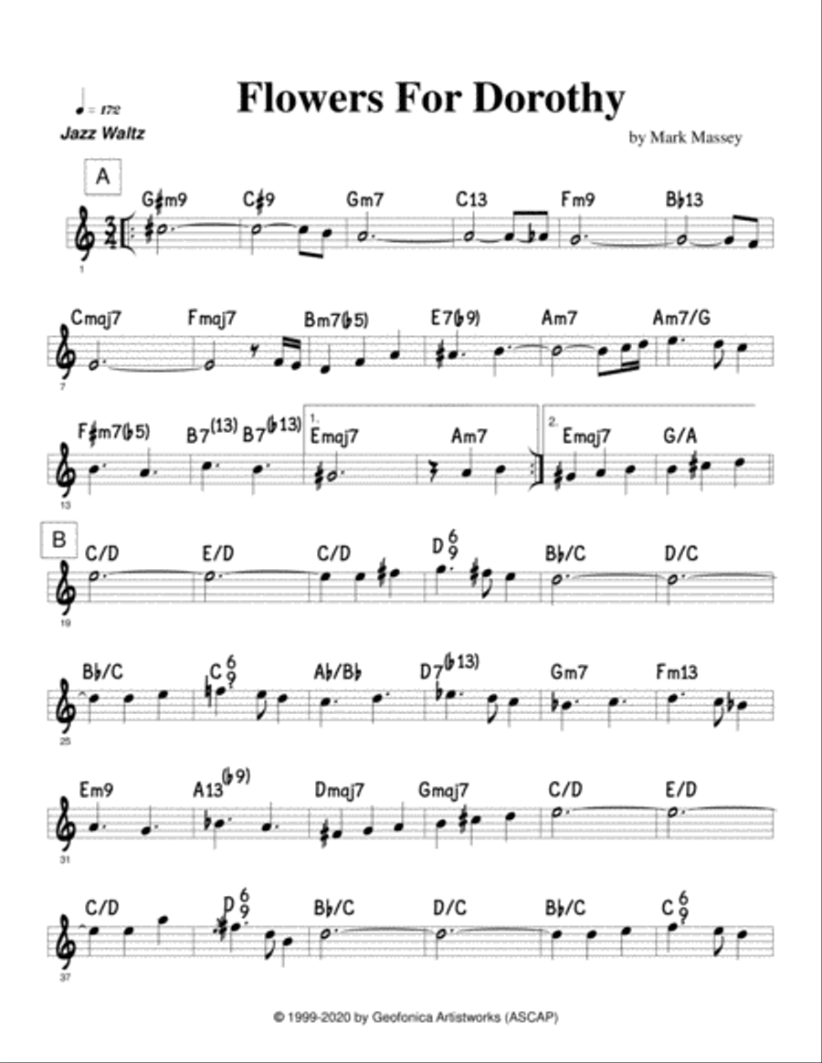 Flowers for Dorothy Piano Solo scores gallery preview page 2