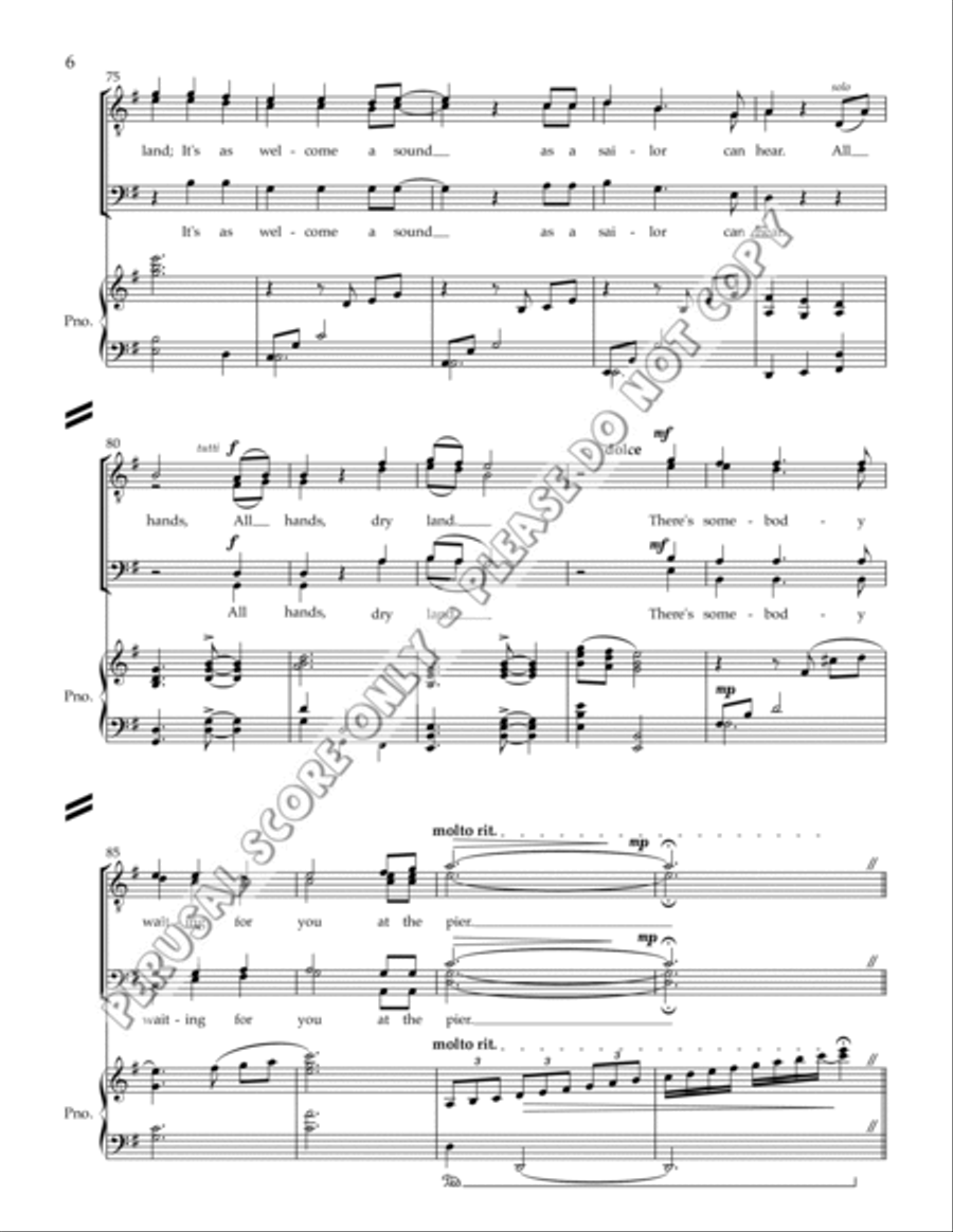 Dry Land 3-Part scores gallery preview page 6