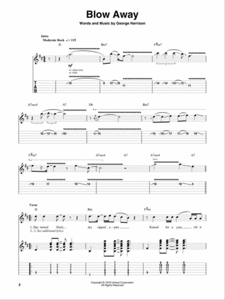 George Harrison Electric Guitar scores gallery preview page 3