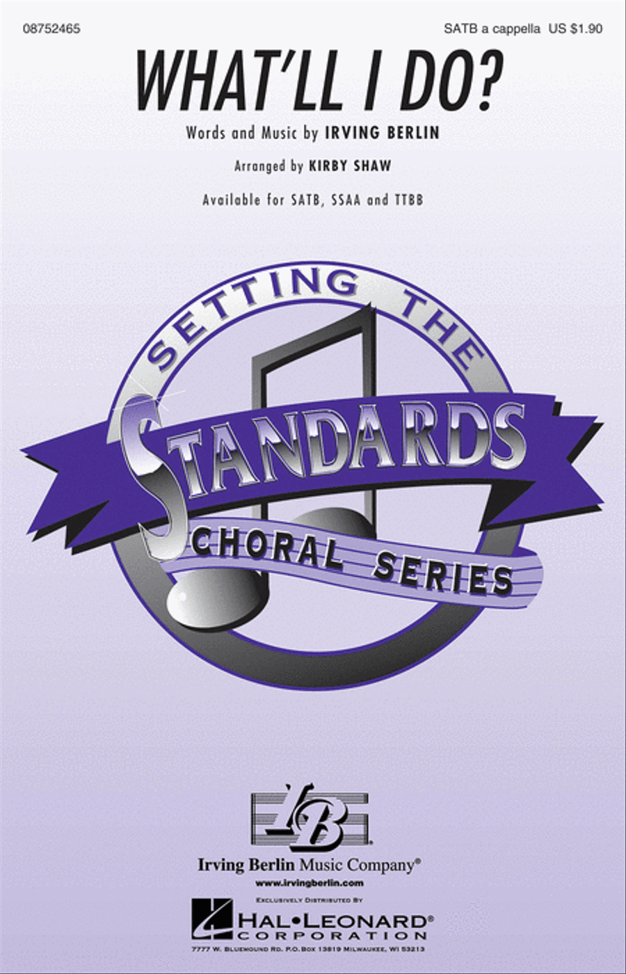 What'll I Do? 4-Part scores gallery preview page 1
