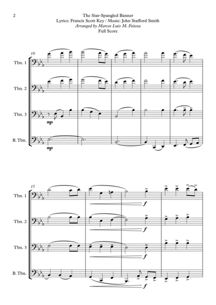 The Star-Spangled Banner (American Anthem) - Trombone Quartet image number null