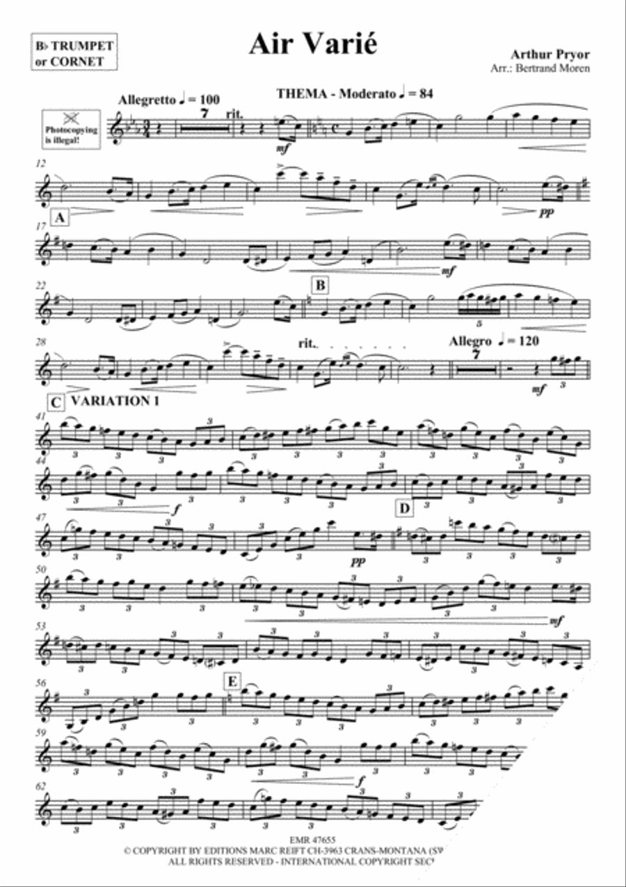 Air Varie Air Varie Cornet scores gallery preview page 3