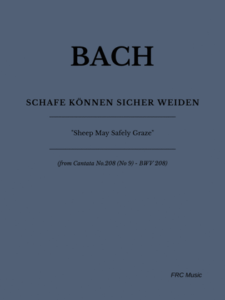 Book cover for Aria: Schafe Können sicher weiden (Sheep May Safely Graze) - For Strings and Harpsichord