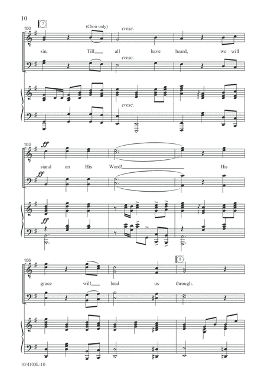 His Grace Will Lead Us Through TTBB scores gallery preview page 10