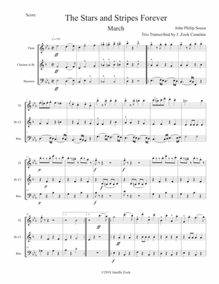 Stars and Stripes - WW trio/quartet (fl, cl(s), bsn)