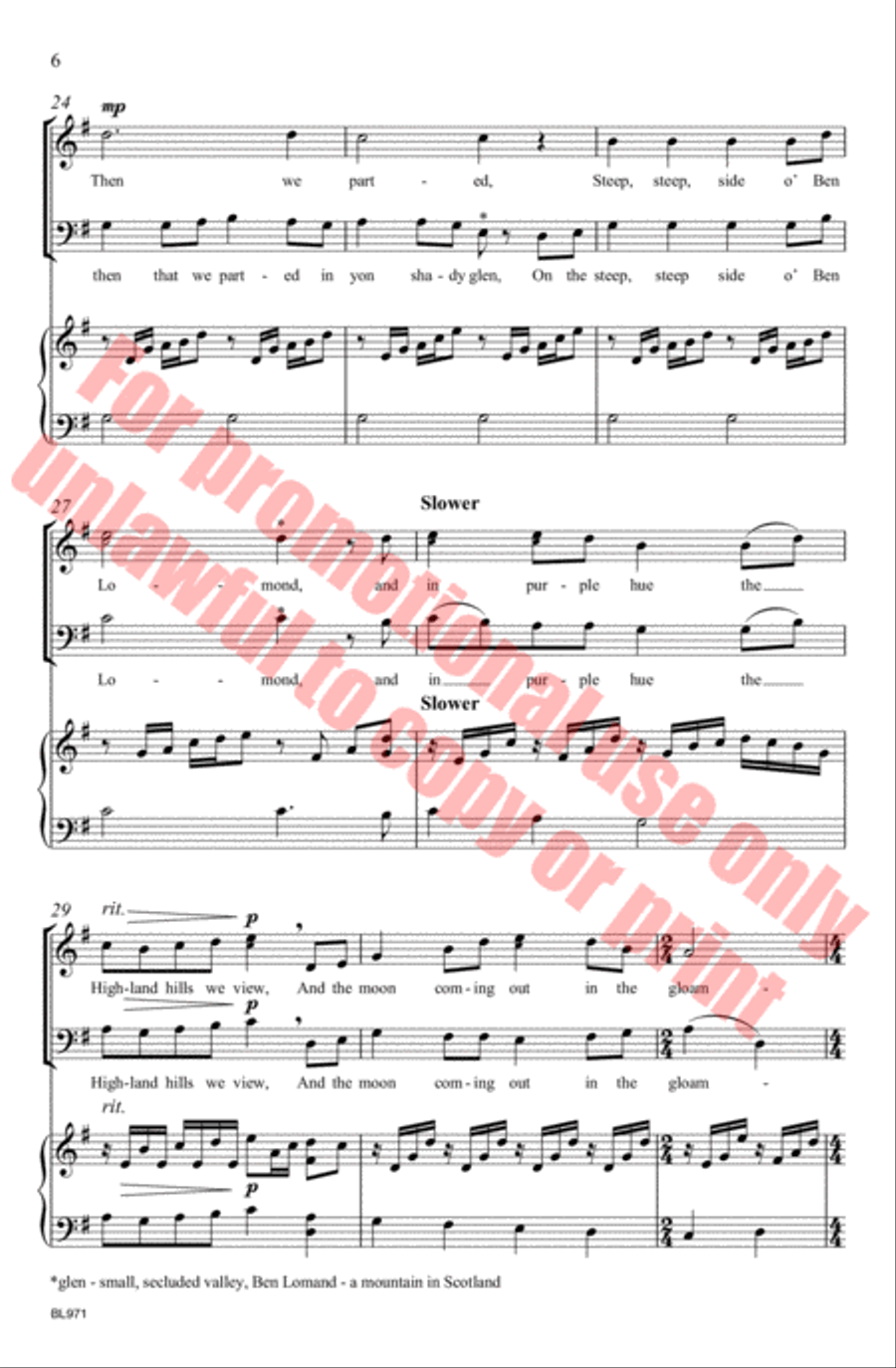 Loch Lomond 3-Part scores gallery preview page 7