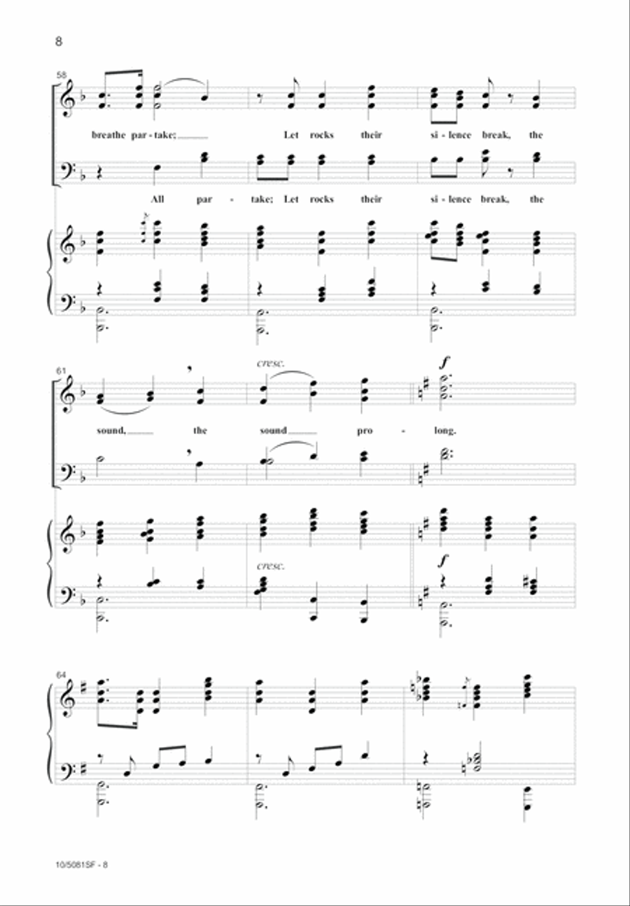 My Country, 'Tis of Thee 4-Part scores gallery preview page 8
