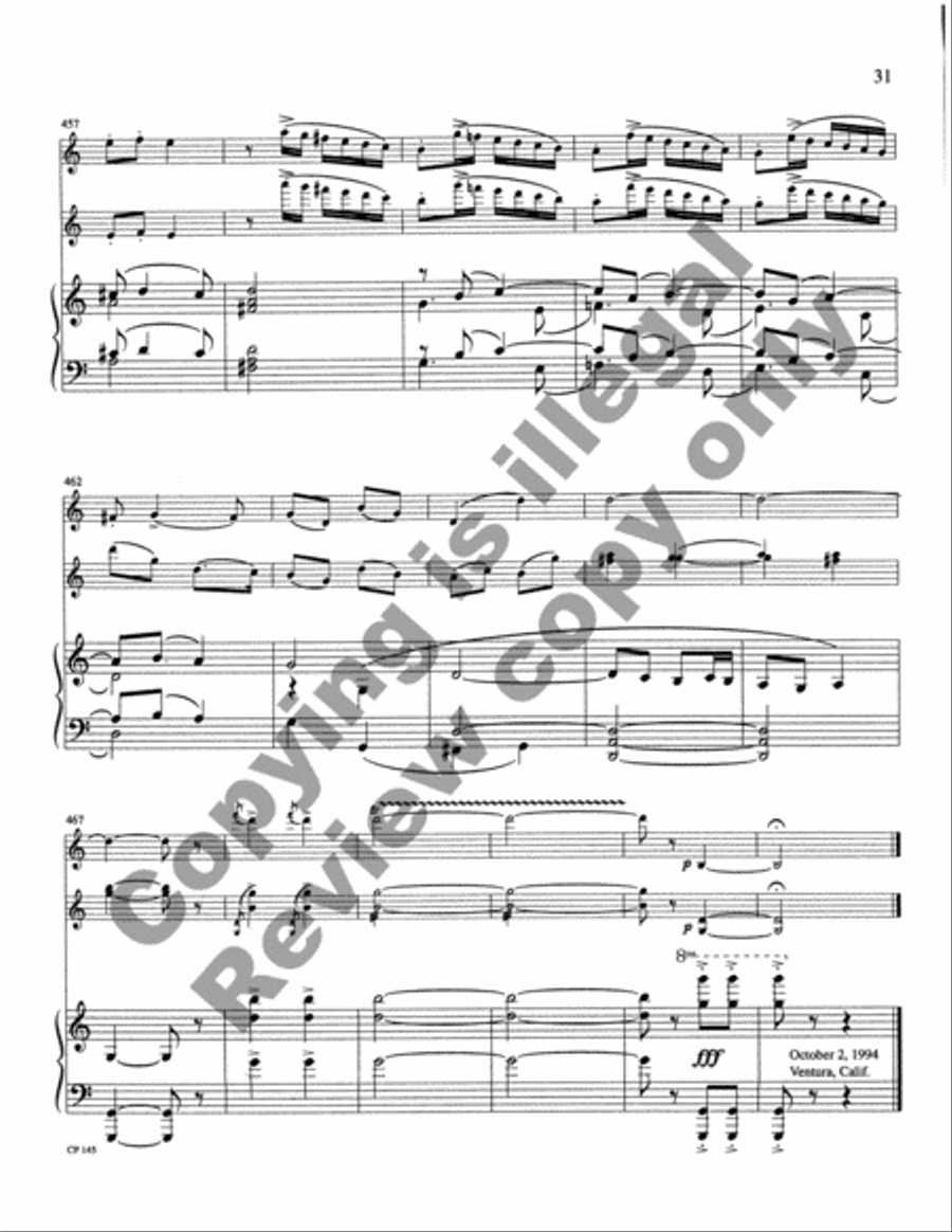 A Renaissance Bouquet Clarinet scores gallery preview page 39