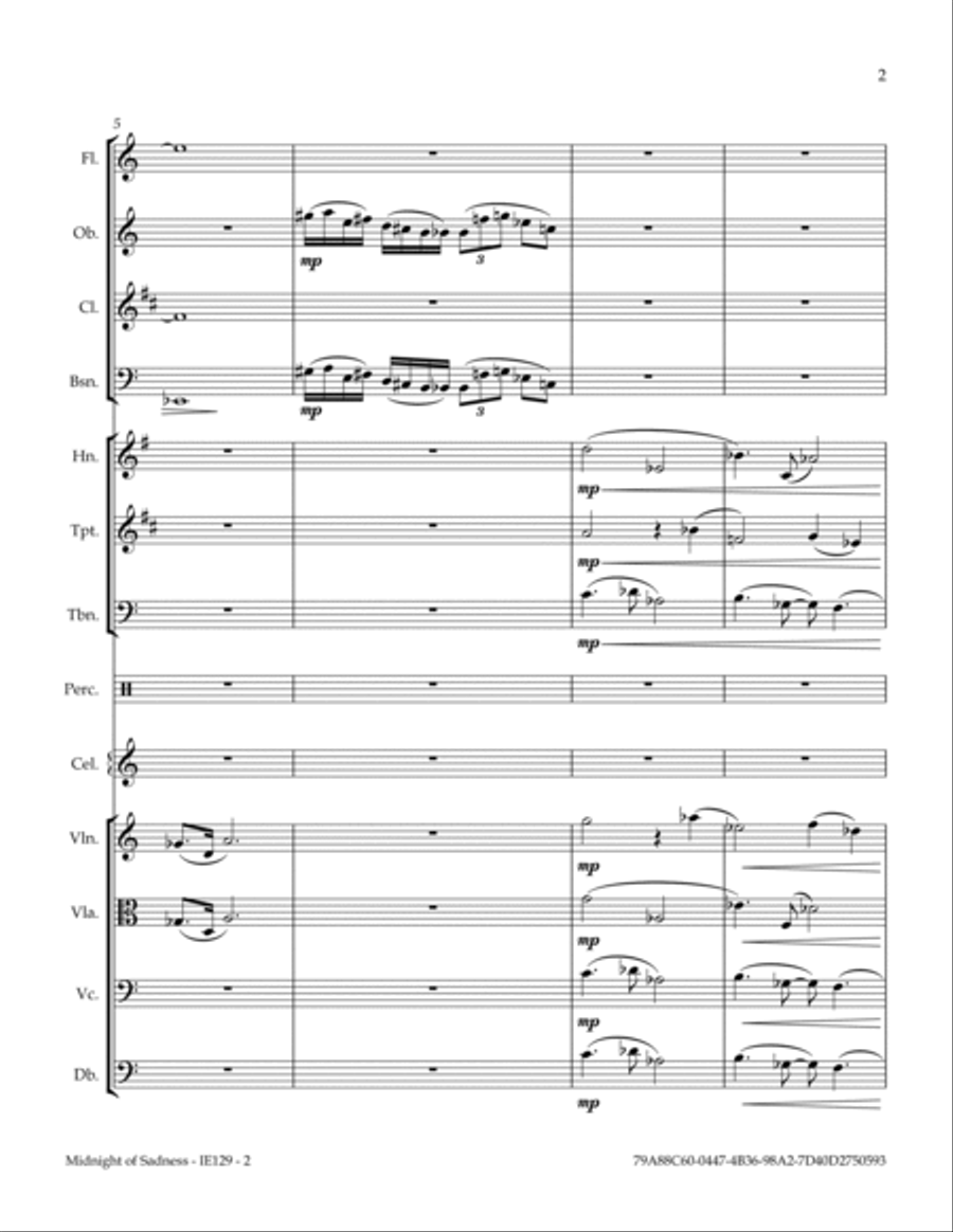Midnight Of Sadness Midnight Of Sadness Full Orchestra scores gallery preview page 3
