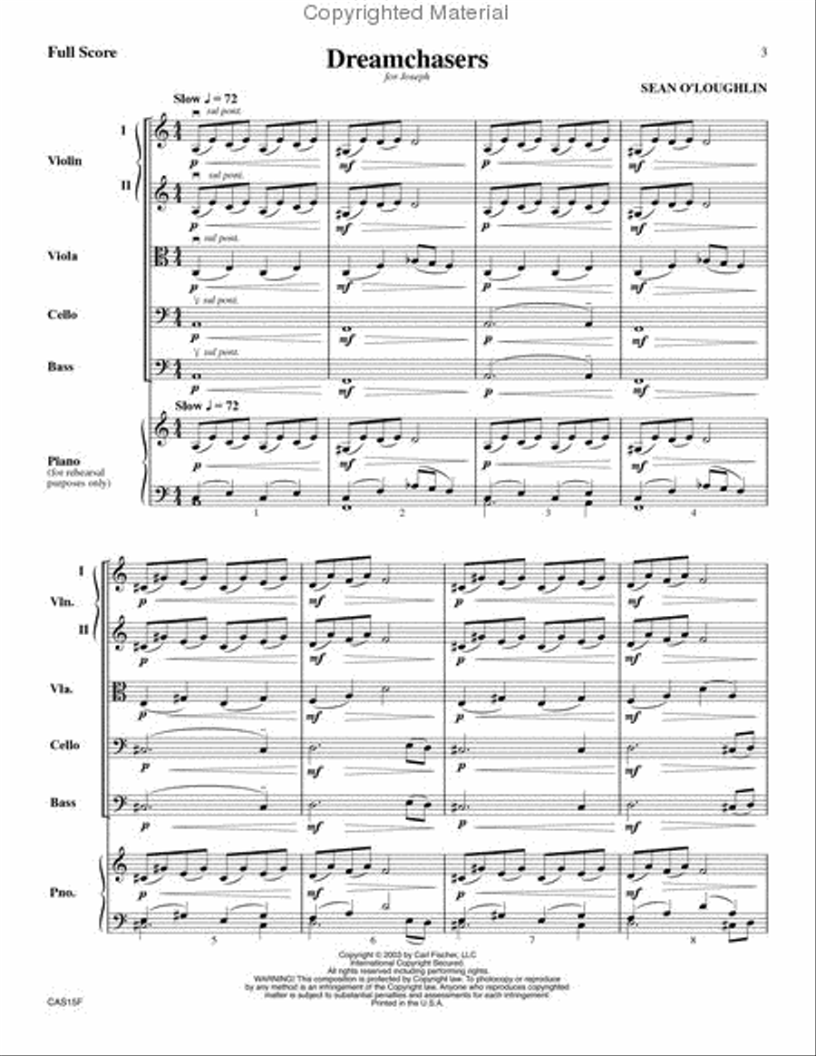 Dreamchasers String Orchestra scores gallery preview page 2