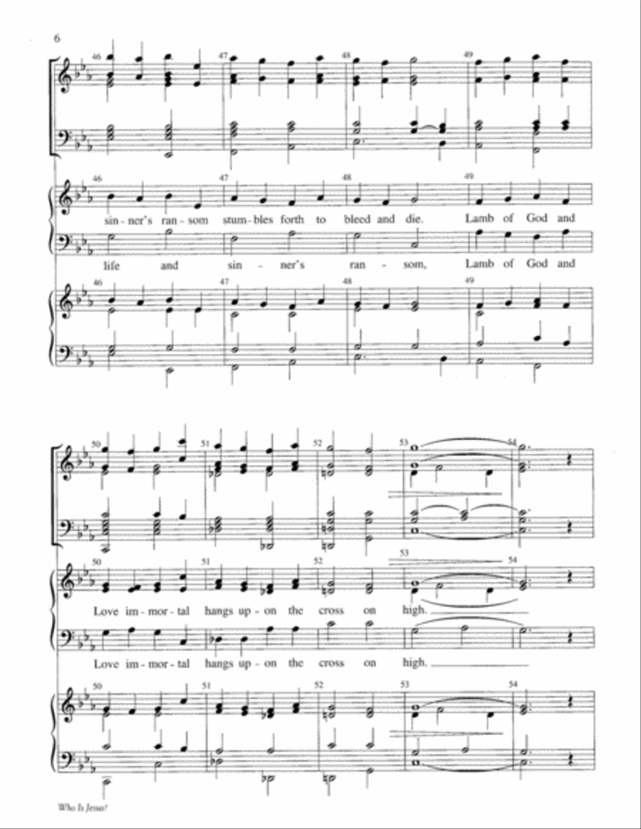 Who Is Jesus? Choir scores gallery preview page 6