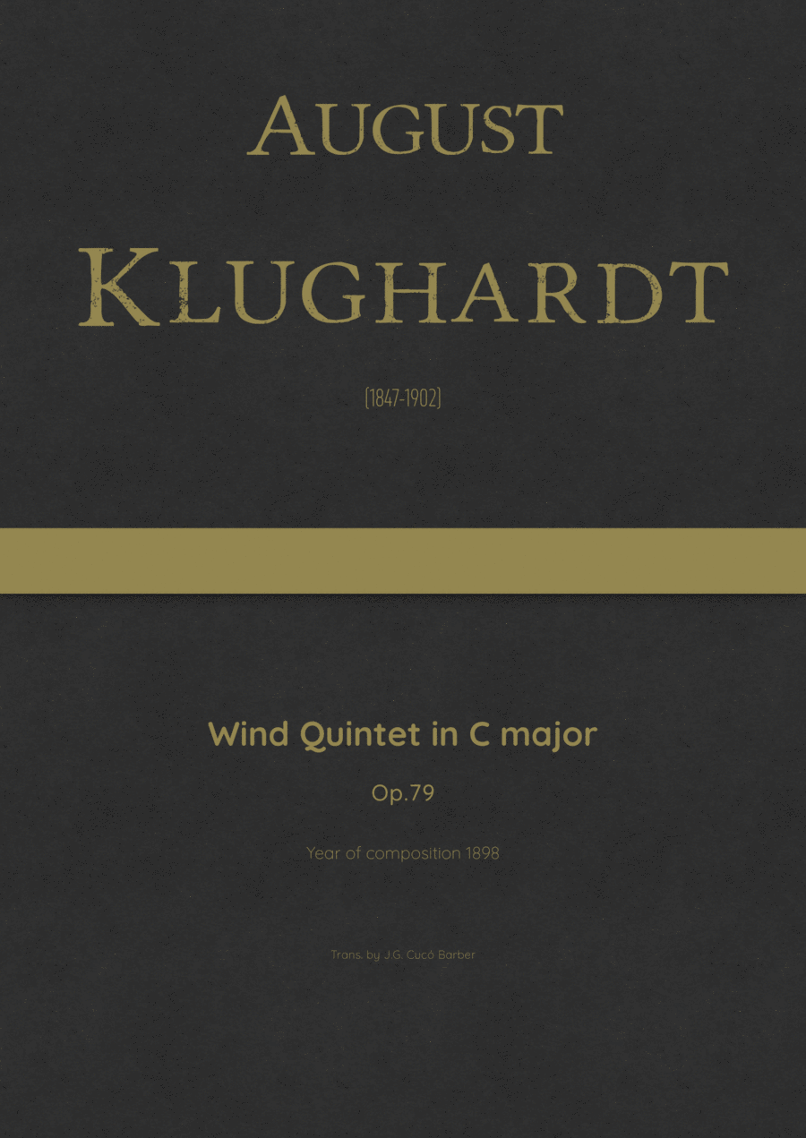 Klughardt - Wind Quintet, Op.79
