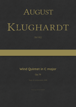 Klughardt - Wind Quintet, Op.79