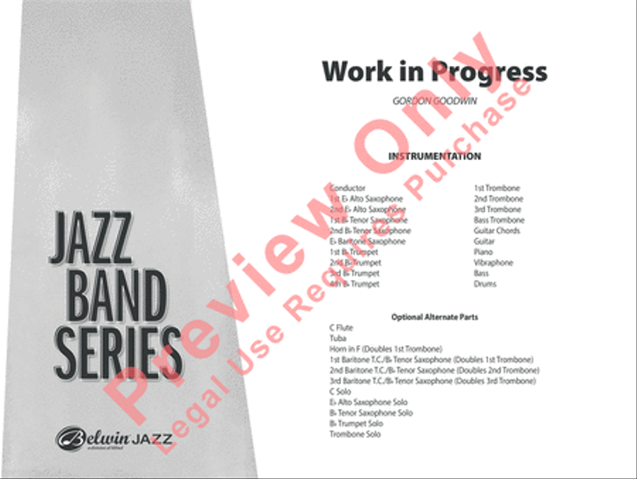 Work in Progress Jazz Ensemble scores gallery preview page 2