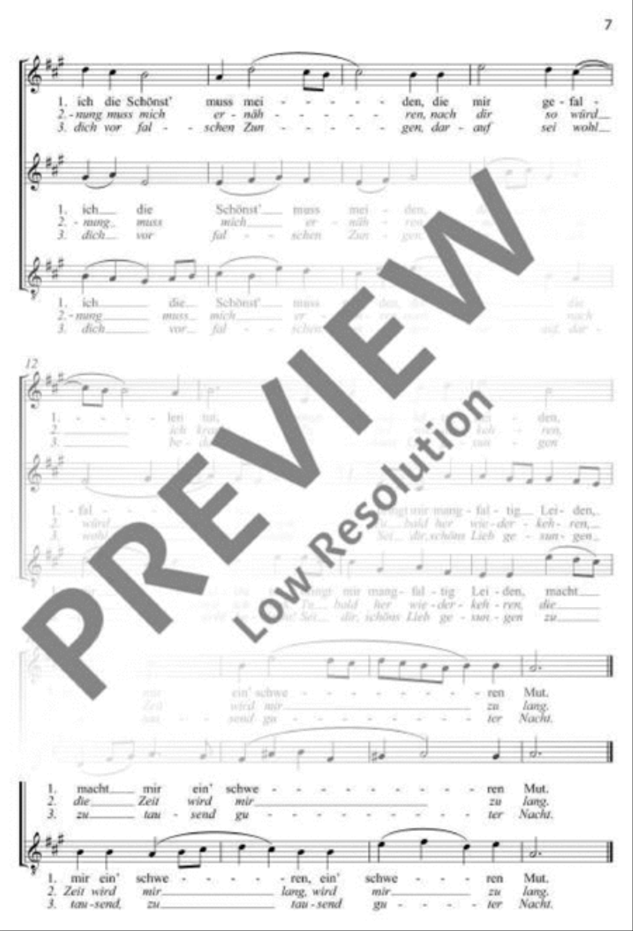 Drei Volkslieder Drei Volkslieder SAT scores gallery preview page 8