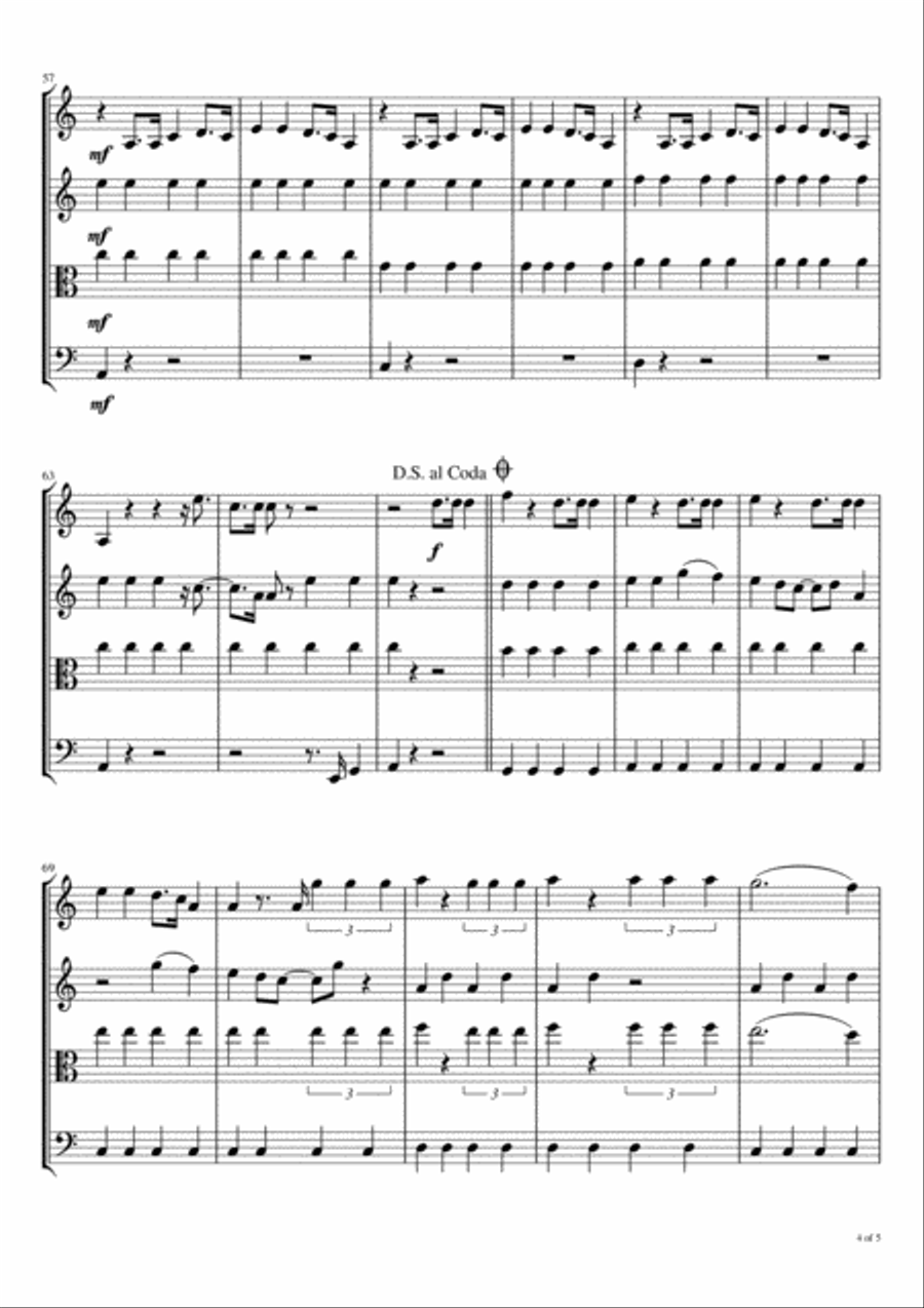 Miracle Pill String Quartet scores gallery preview page 5