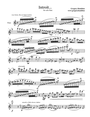 Introit for Solo Flute