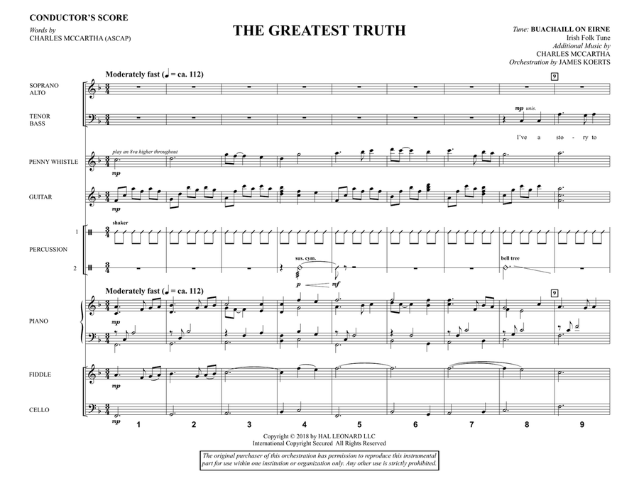 The Greatest Truth - Full Score