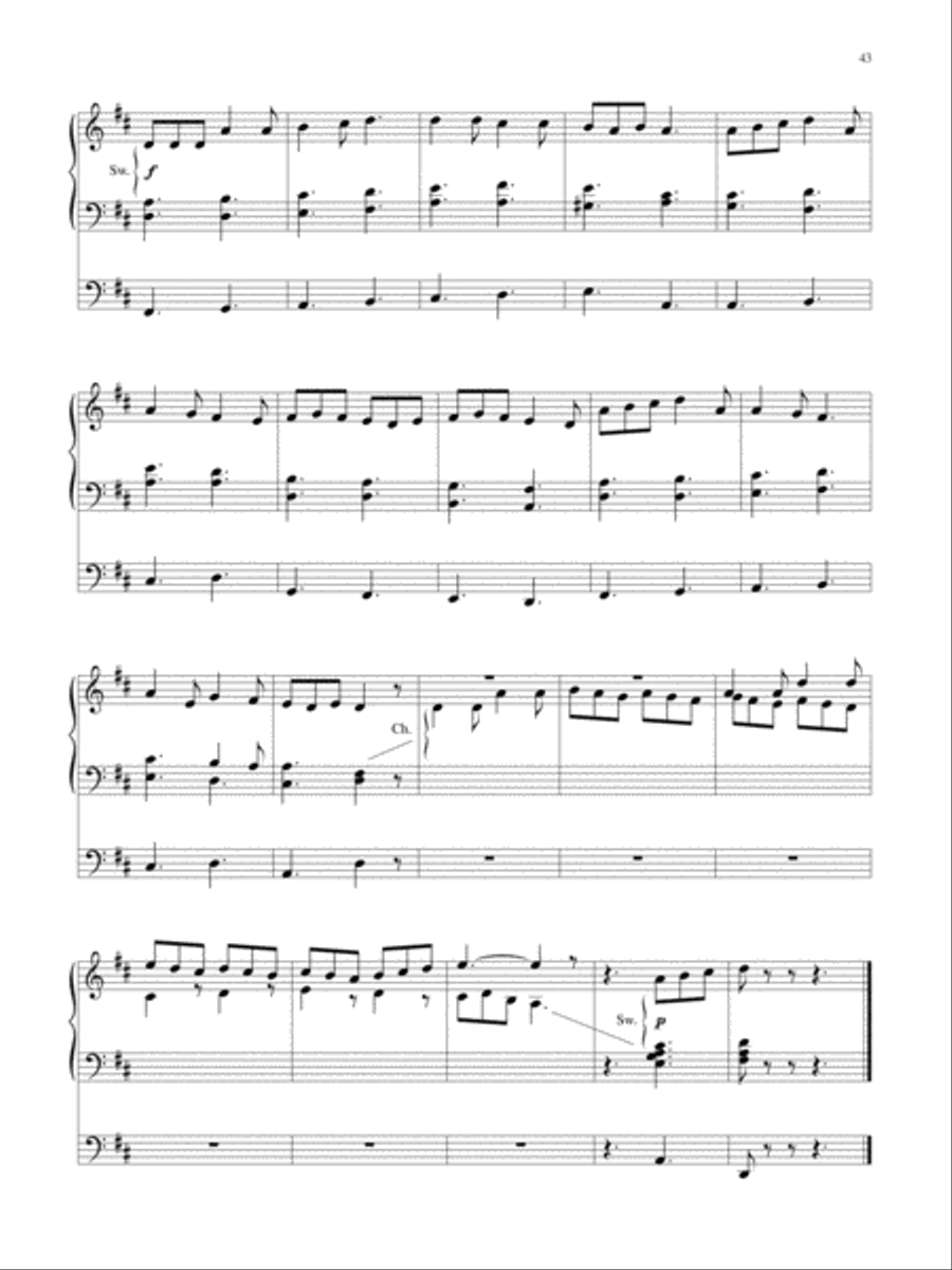 Wondrous Birth Seven Hymn Settings for Organ Organ Solo scores gallery preview page 44