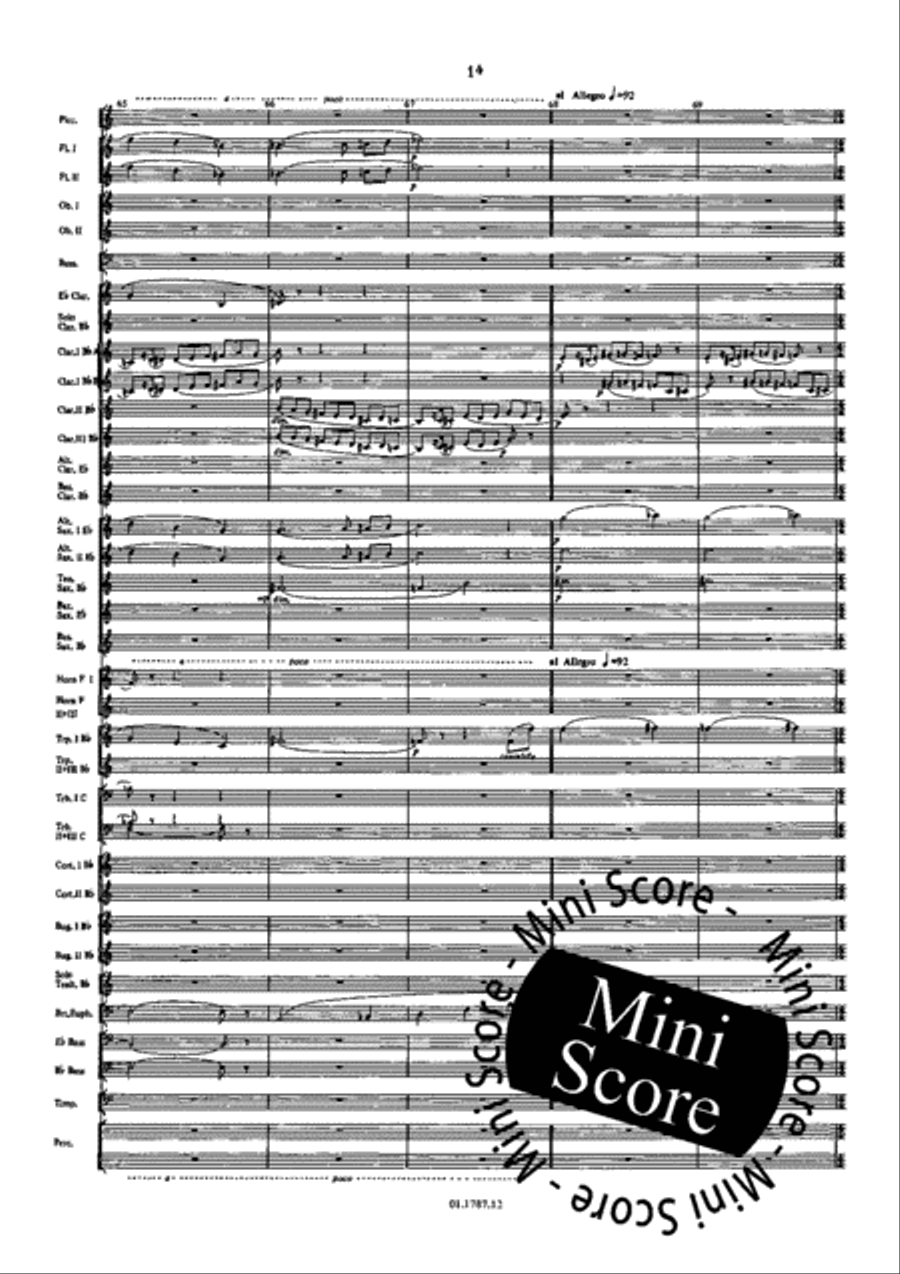 Symphonie de l'Eau Concert Band scores gallery preview page 18