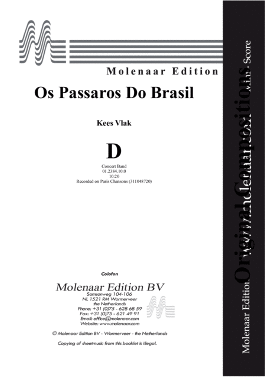Os Passaros Do Brasil Concert Band scores gallery preview page 2