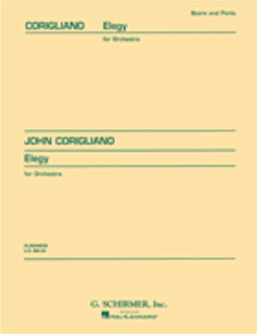 Elegy for Orchestra Orchestra scores gallery preview page 1