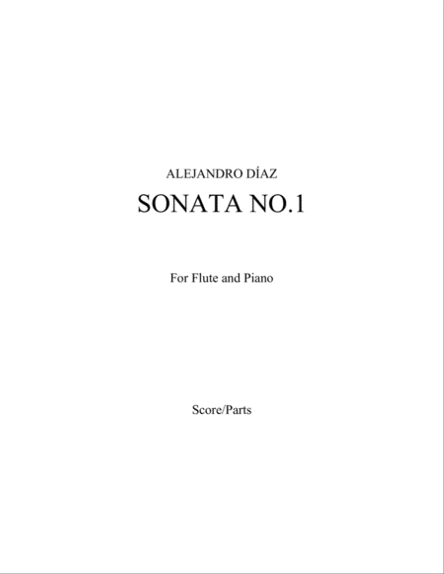 Flute Sonata No.1 Flute Solo scores gallery preview page 2