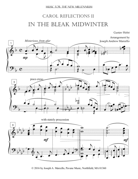 In the Bleak Midwinter Carol Variations image number null
