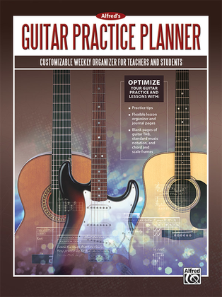 Book cover for Alfred's Guitar Practice Planner