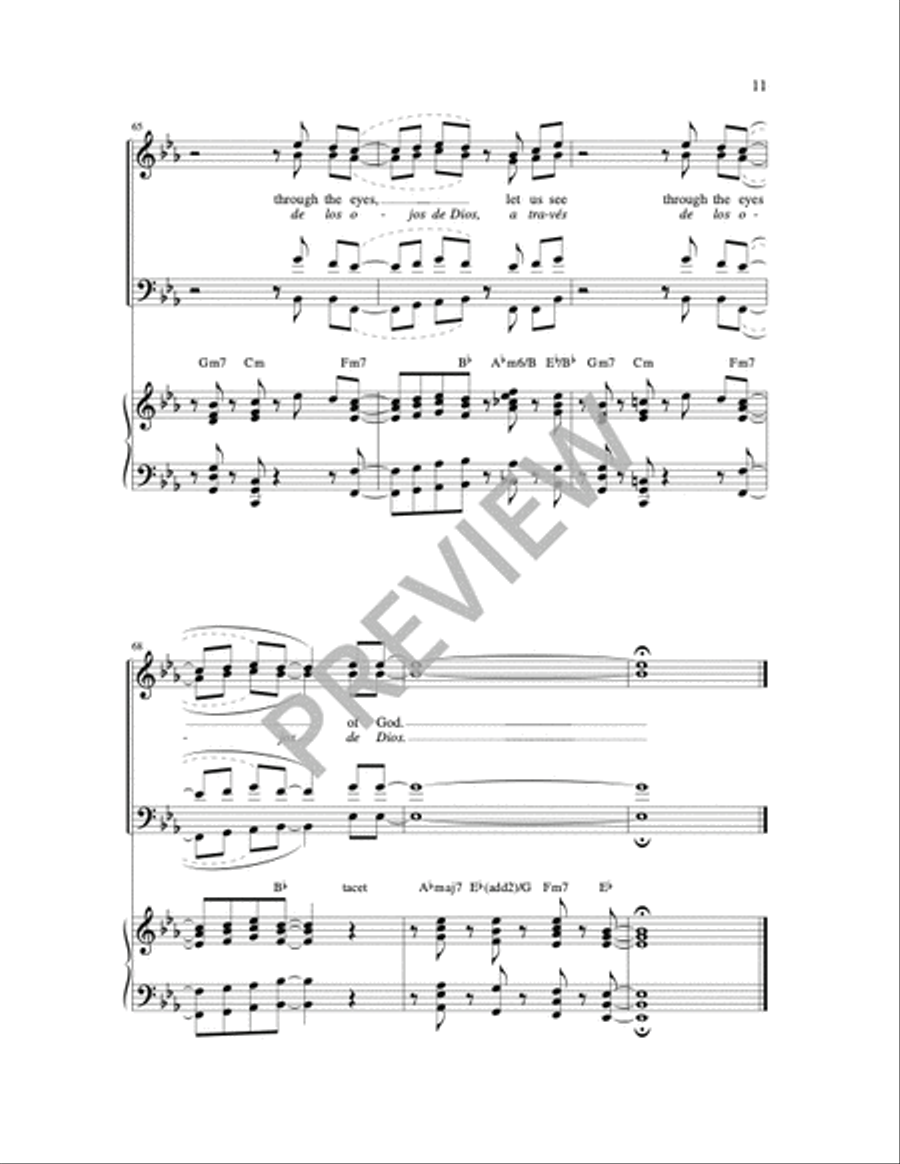 Through the Eyes of God Through the Eyes of God 4-Part scores gallery preview page 11