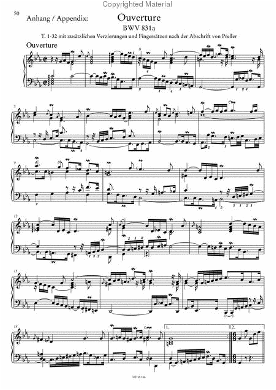 French Overture, BWV 831/831a Chamber Music scores gallery preview page 4