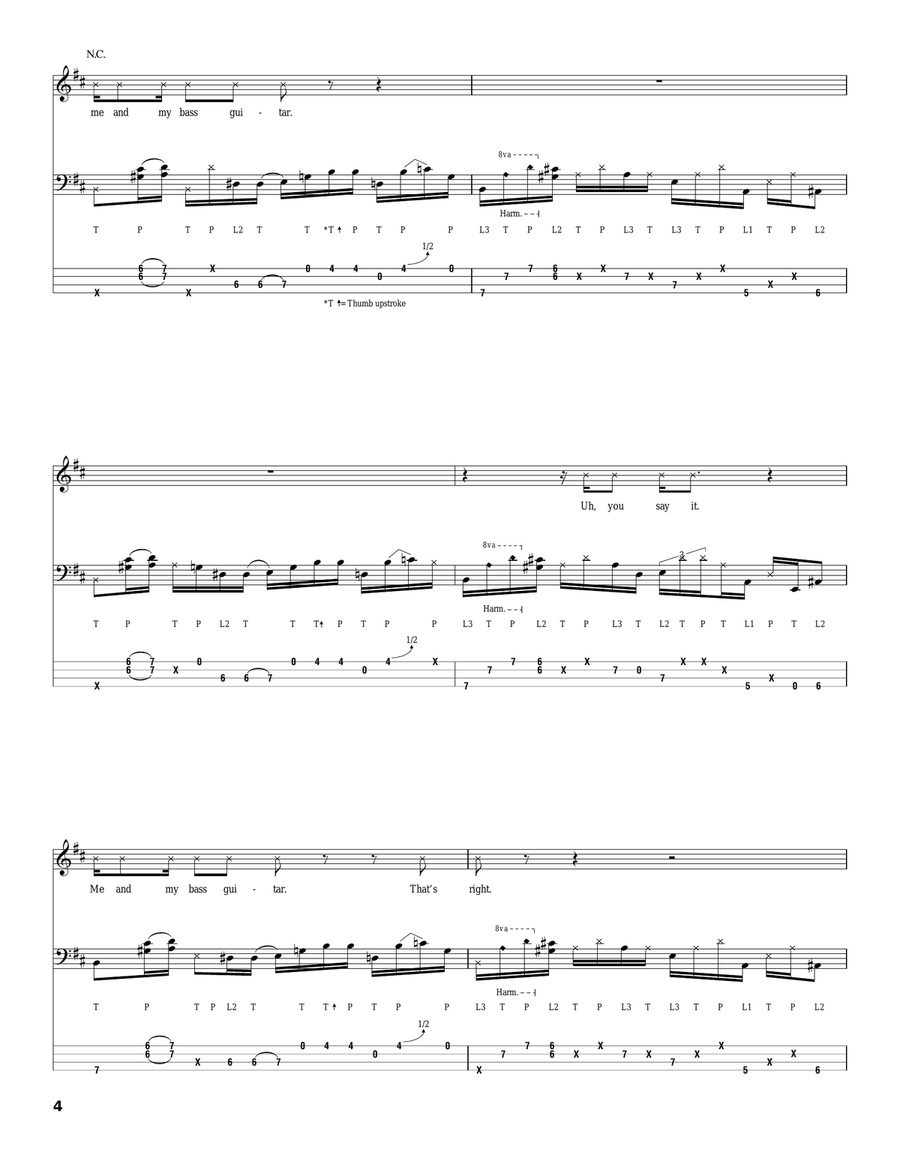 Me And My Bass Guitar Acoustic Guitar scores gallery preview page 4