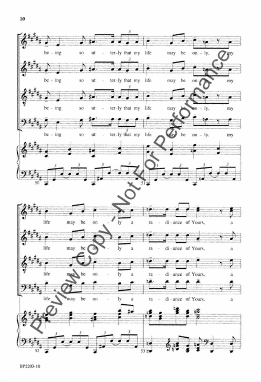 Prayer of Mother Teresa Prayer of Mother Teresa 4-Part scores gallery preview page 11