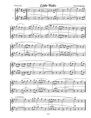 Little Waltz (Violin Duet)