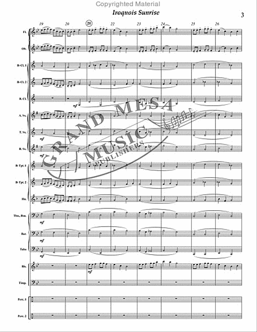 Iroquois Sunrise Concert Band scores gallery preview page 4