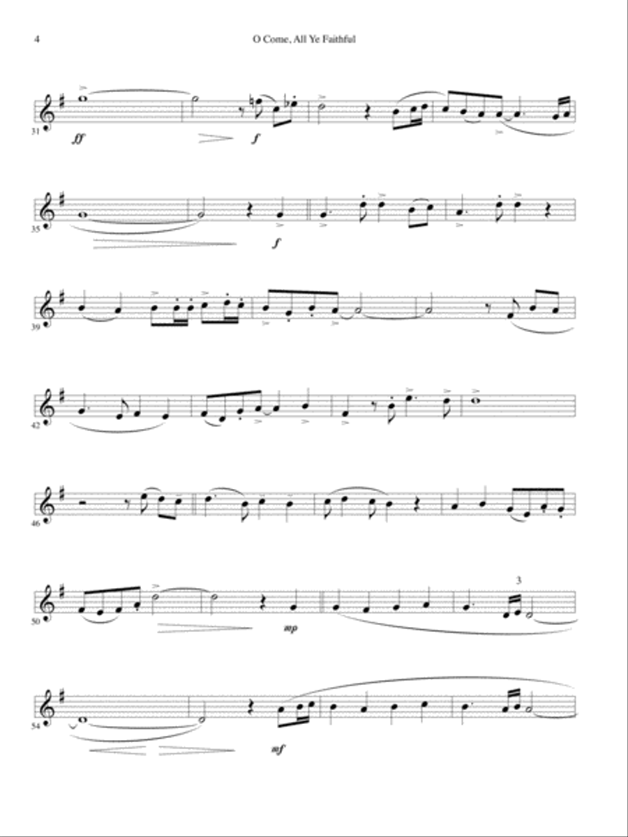 Creative Carols for Trumpet Trumpet Solo scores gallery preview page 3