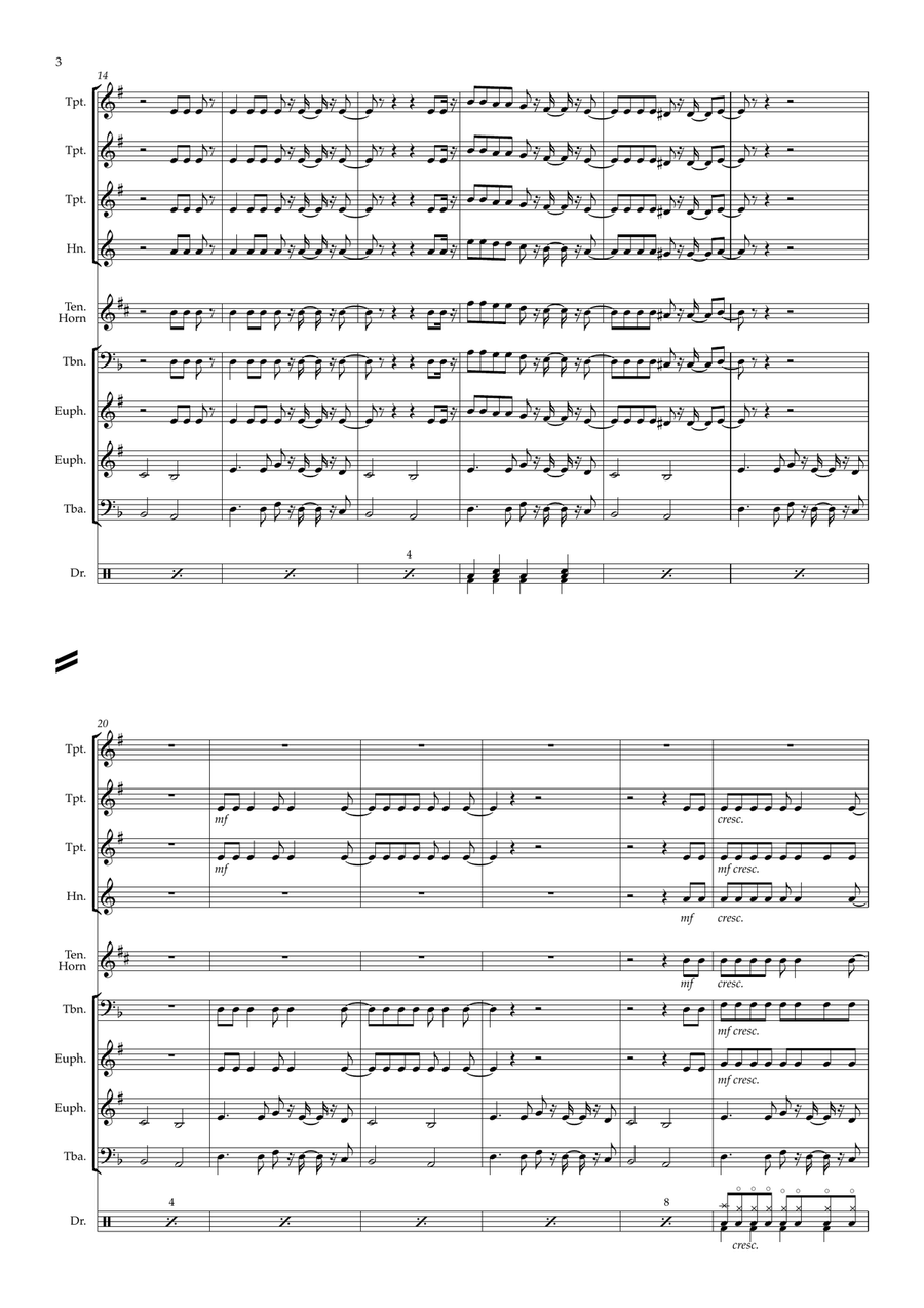 Seven Nation Army Large Ensemble scores gallery preview page 4
