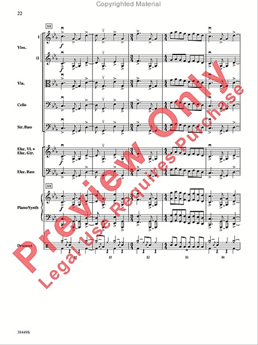 Requiem (The Fifth) String Orchestra scores gallery preview page 23