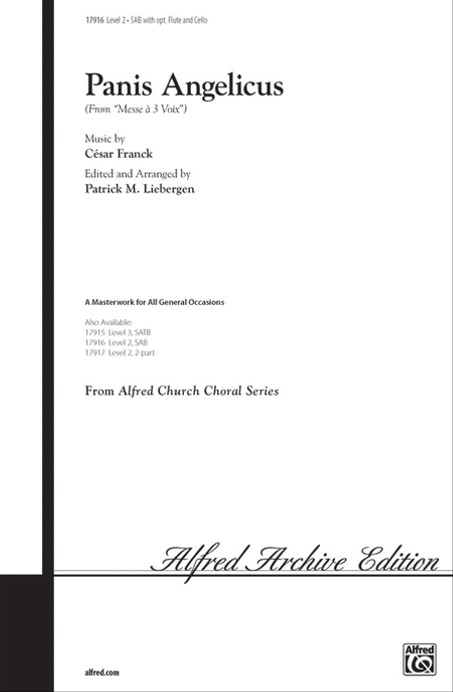 Panis Angelicus 3-Part scores gallery preview page 1