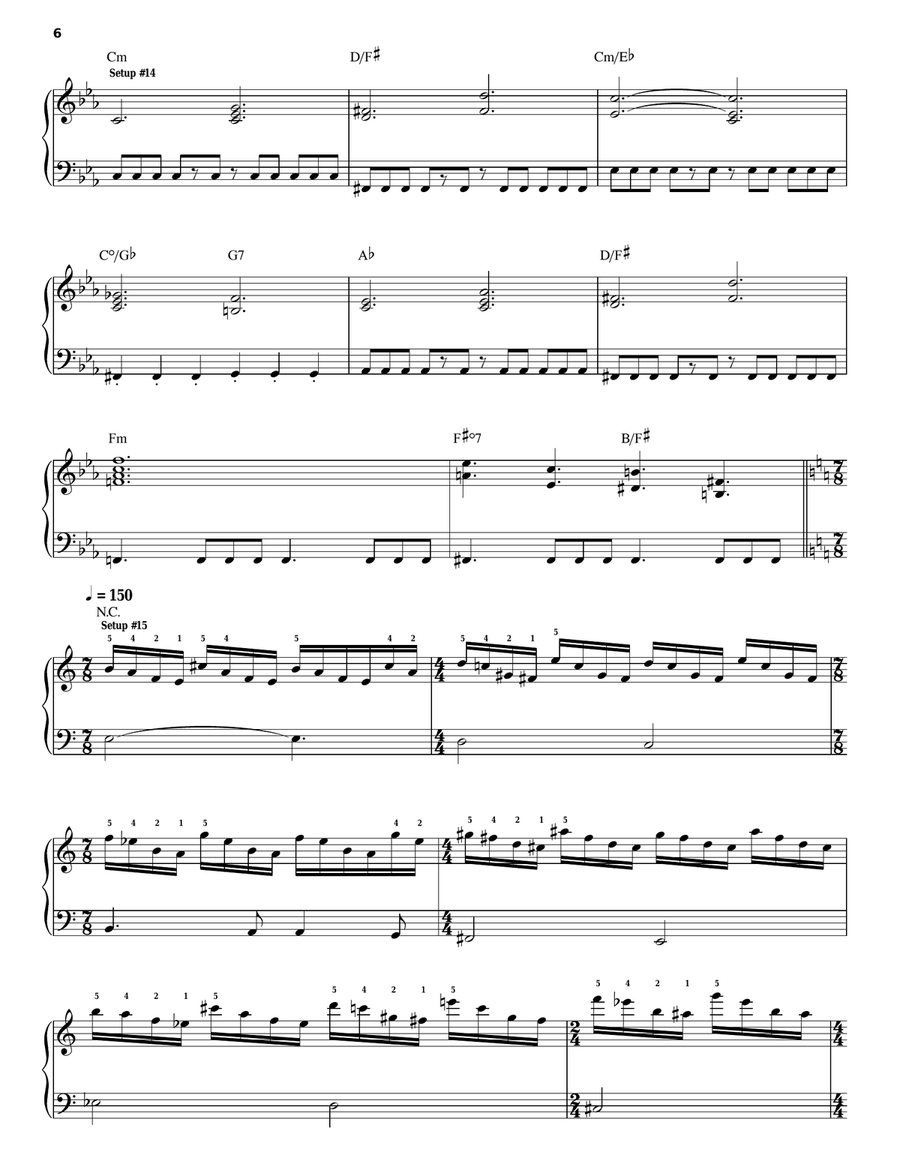 Six Degrees Of Inner Turbulence: I. Overture Voice scores gallery preview page 6