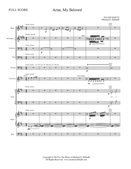 Arise, My Beloved - Full Score and Parts image number null