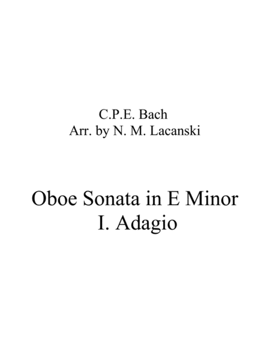 Sonata in E Minor for Oboe and String Quartet I. Adagio