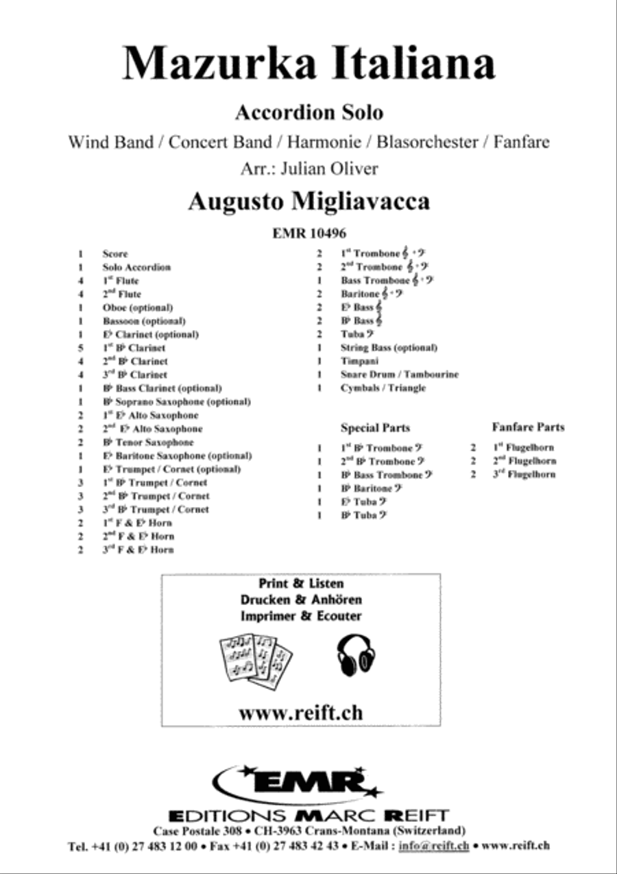 Mazurka Italiana Mazurka Italiana Concert Band scores gallery preview page 2
