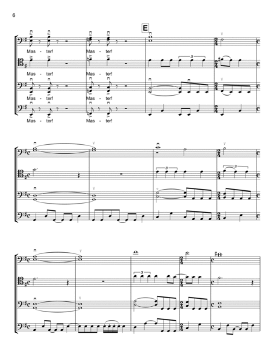 Master Of Puppets String Quartet scores gallery preview page 6