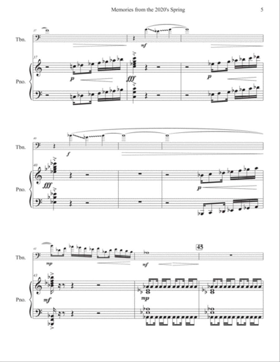 Memories From The 2020's Spring Piano scores gallery preview page 6